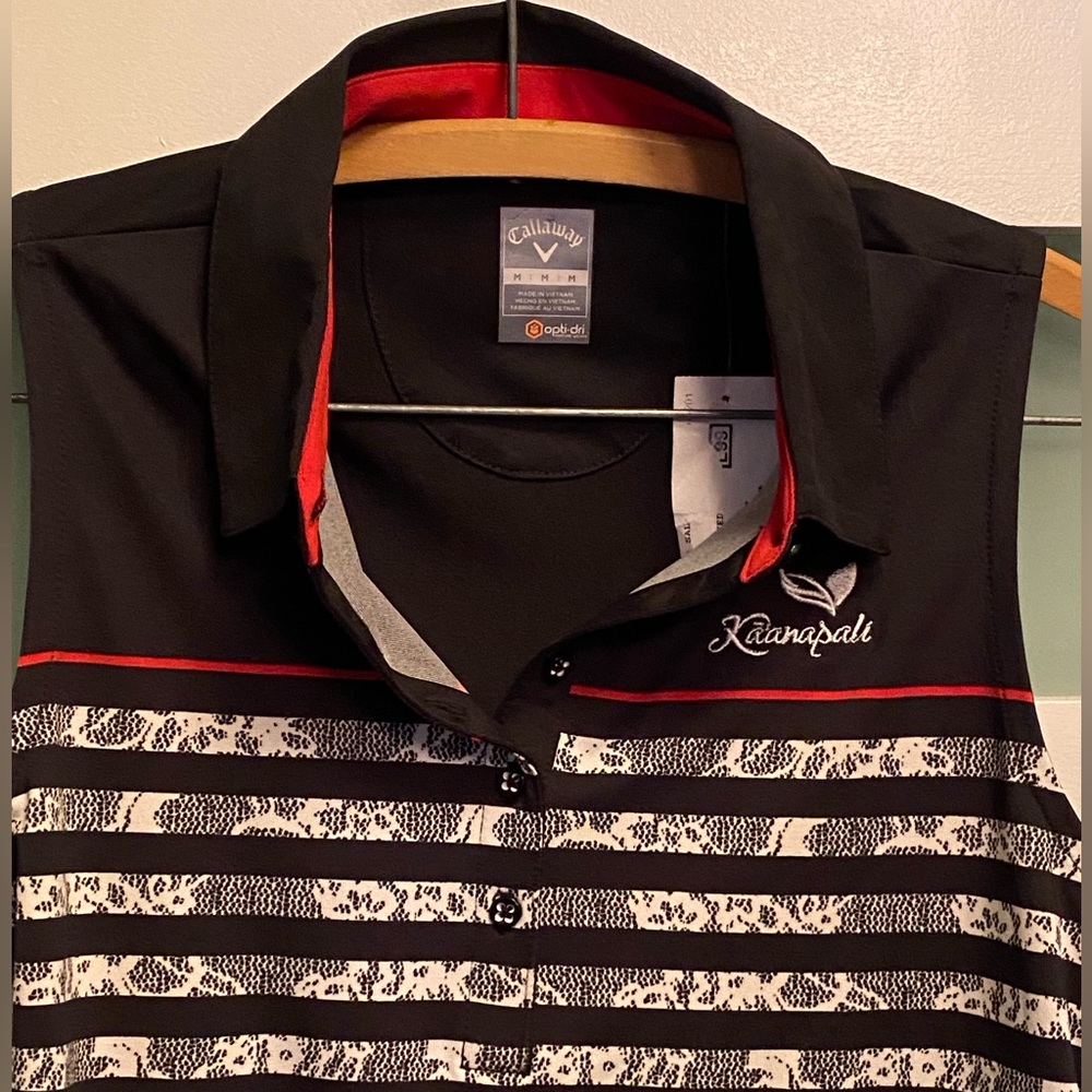 Callaway Kaanapali ladies golf shirt, sleeveless - Picture 3 of 12